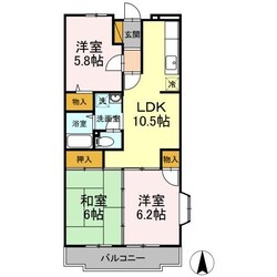 第７パールメゾン椎名の物件間取画像